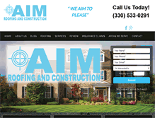 Tablet Screenshot of aimroofingandconstruction.com